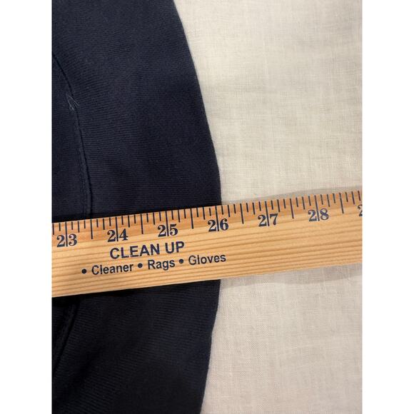 Athleta Long Sleeve Asymmetrical Zip Cityscape Sweatshirt Blue Women's Size XXS - Picture 9 of 10